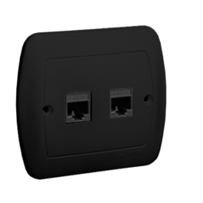 SIMON AKORD Gniazdo komputerowe 2xRJ45 kat. 5e. AF52/49 (AF52/49)